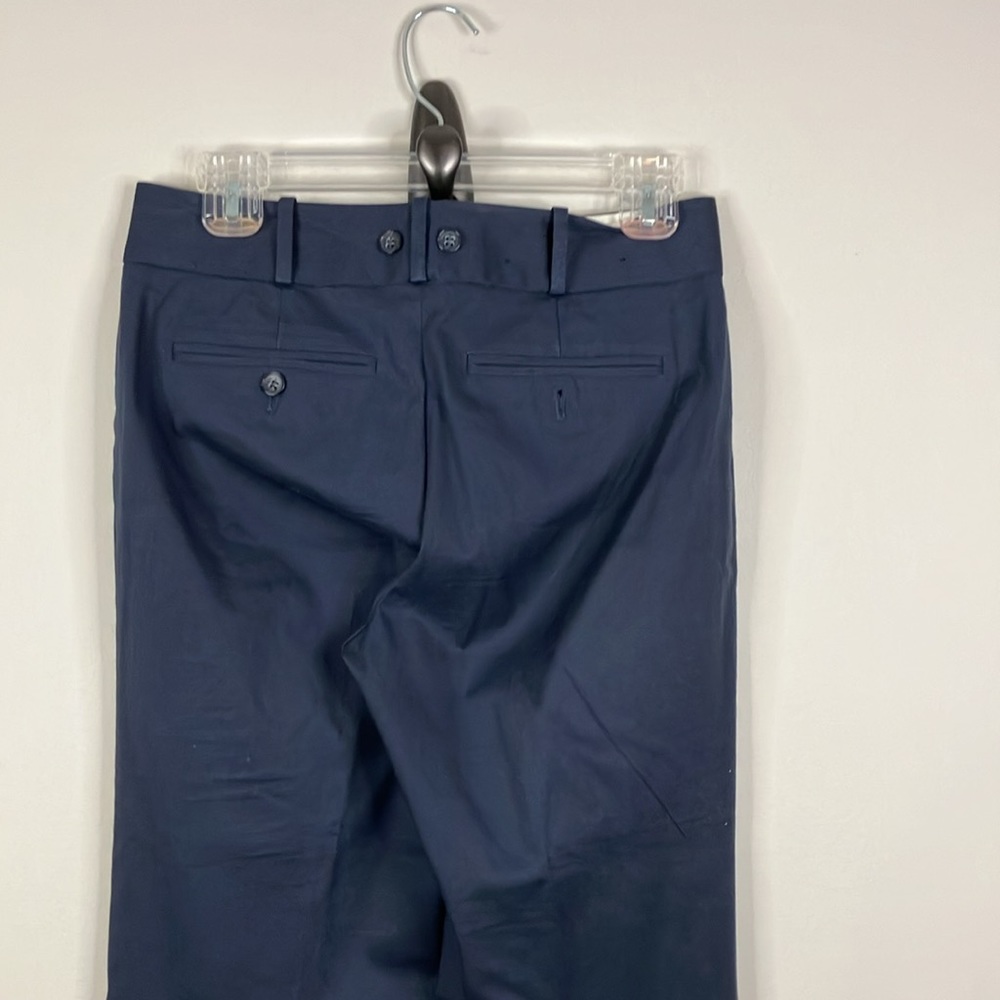 Club Monaco navy wide leg cuffed pants - Picture 5 of 11